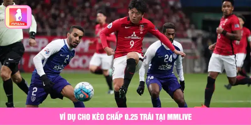 Cách Chơi Kèo Châu Á Chuyên Nghiệp Với Hướng Dẫn Chi Tiết Ví dụ cho kèo chấp 0.25 trái tại MMLive